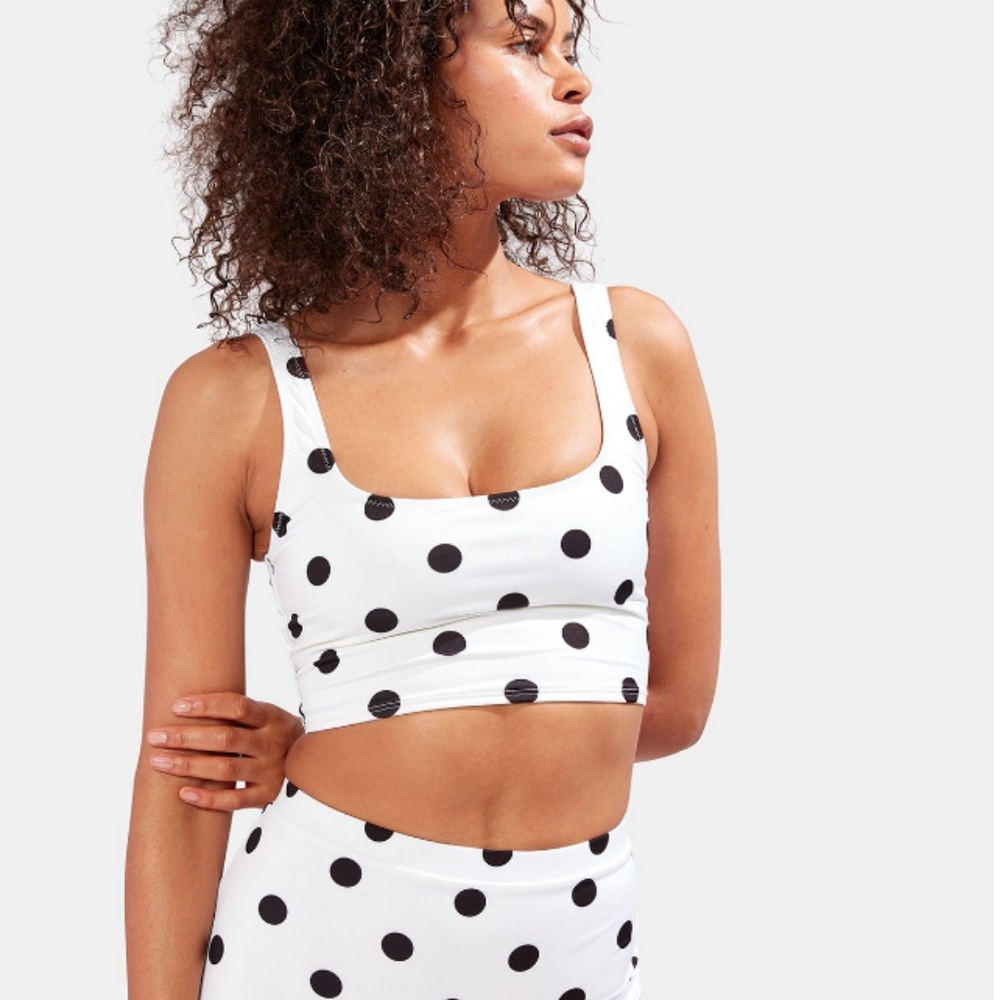 SOLID AND STRIPED NWT POLKA DOT 2 PIECE
